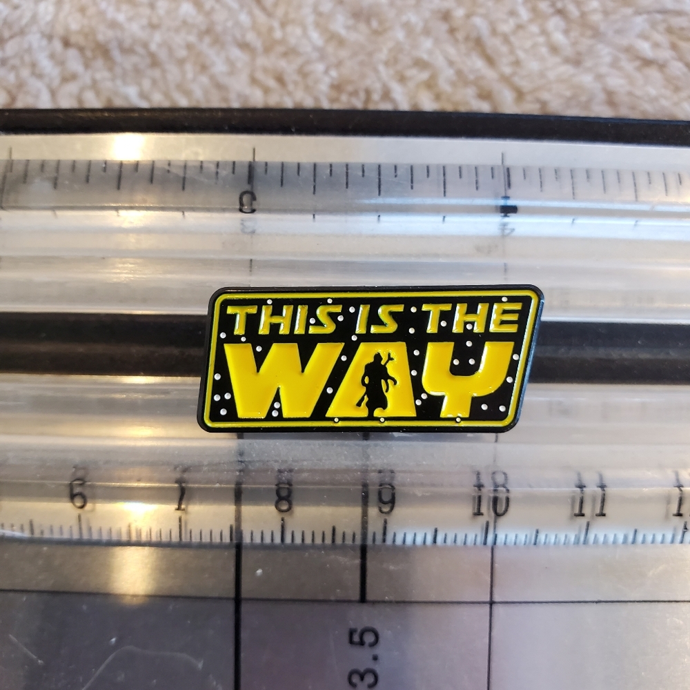 NEW! Star Wars Mandalorian This is the Way Enamel Pin